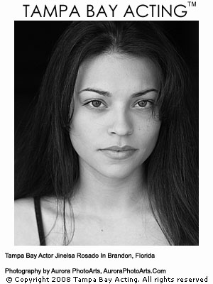 Headshot Photograph of Tampa Bay actor photographed by Tampa Bay actor headshot photographer C. A. Passinault. Photography by Tampa Bay photography and design services company Aurora PhotoArts.